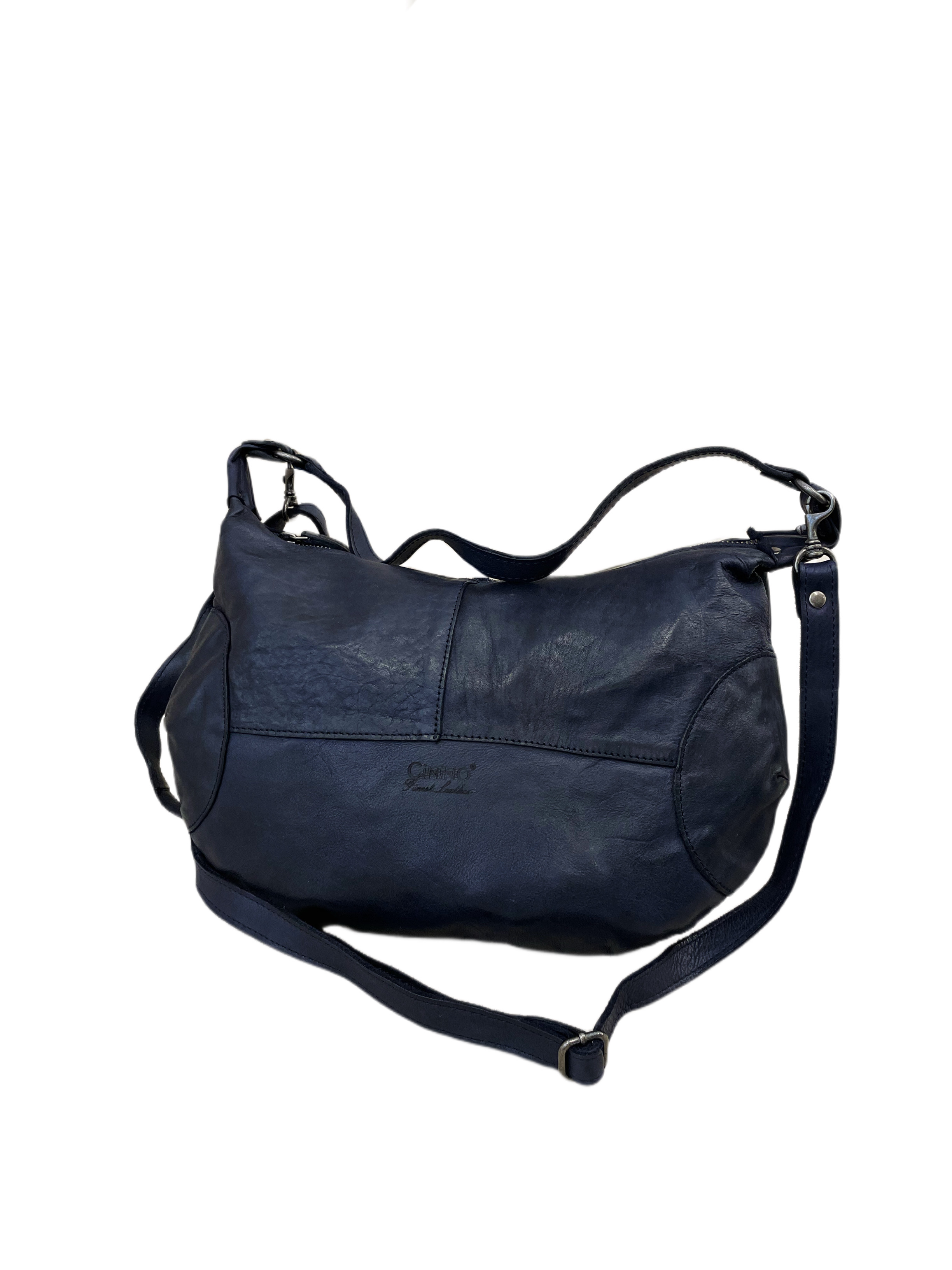 4711 Washed Ledertasche Schultertasche 