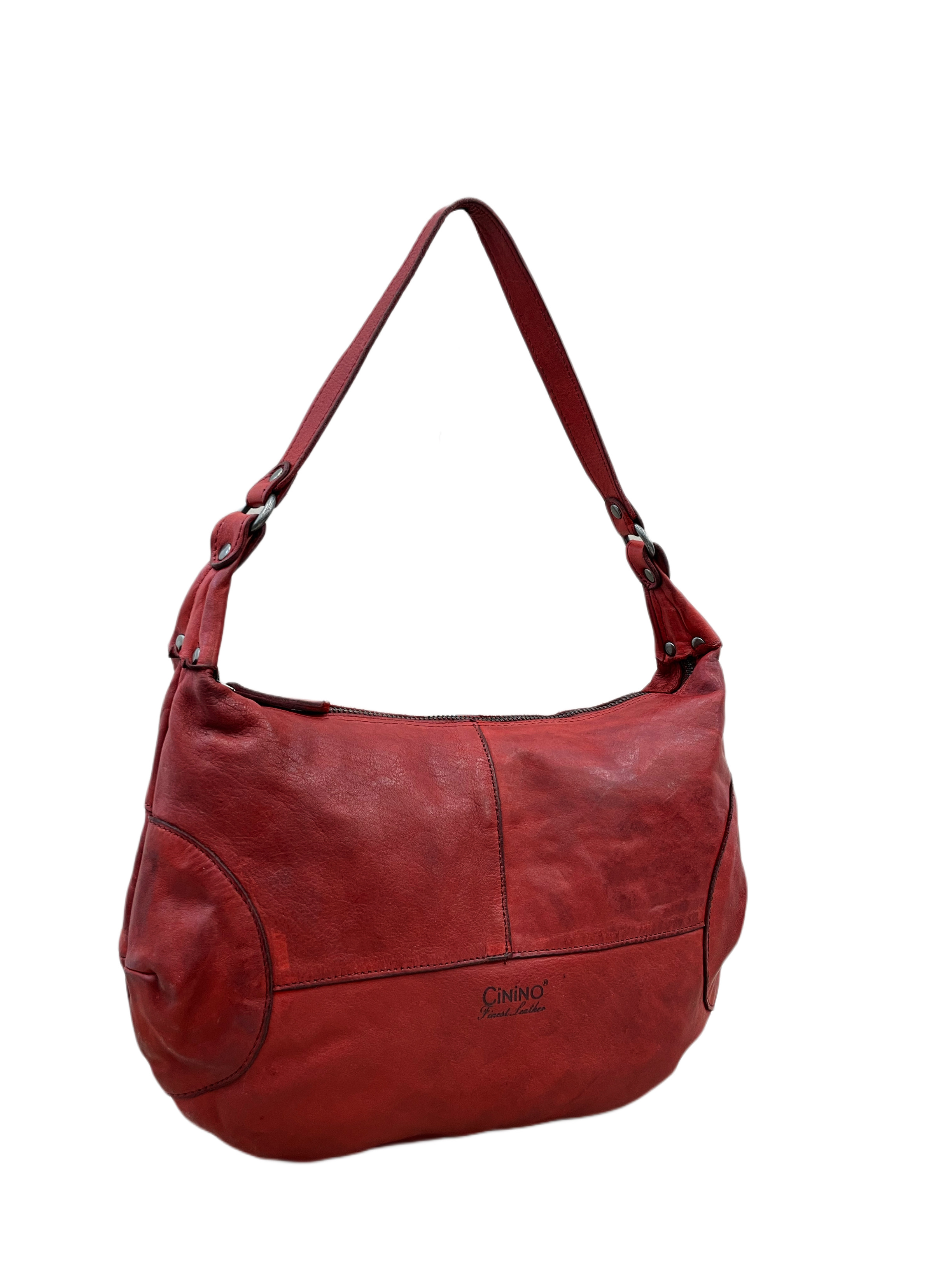 4711 Washed Ledertasche Schultertasche 