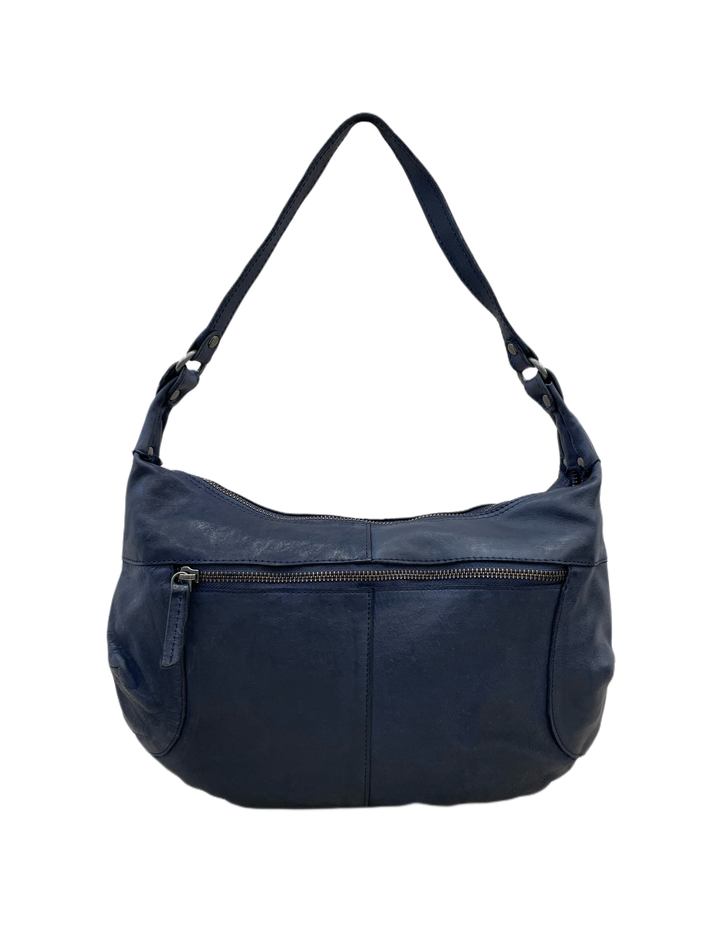 4711 Washed Ledertasche Schultertasche 