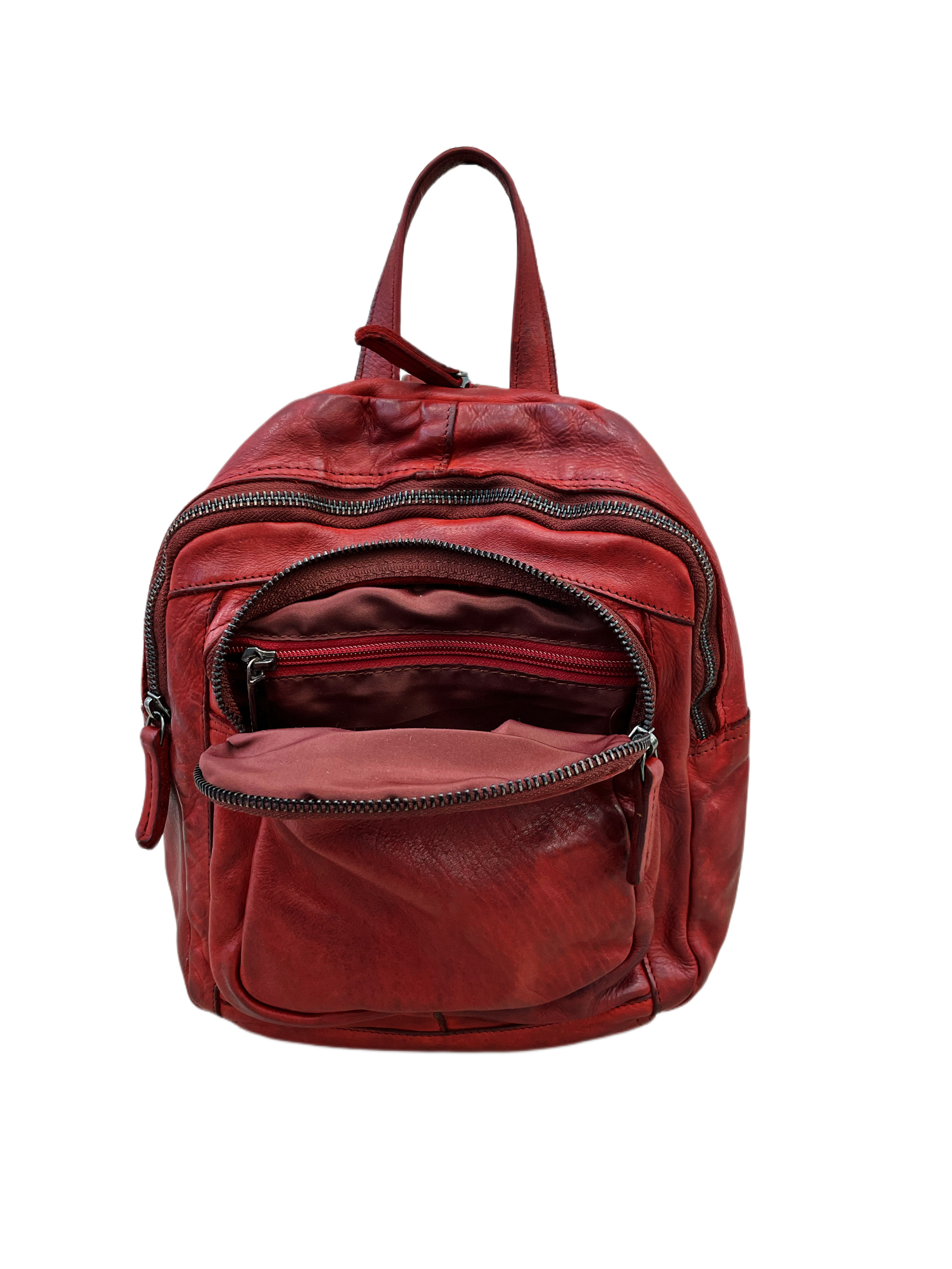 4716 Washed Lederrucksack 